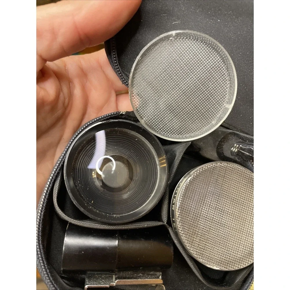 Vintage Lentar Lens Set | Tele & Wide Lens w Caps Finder | Kodak Insta